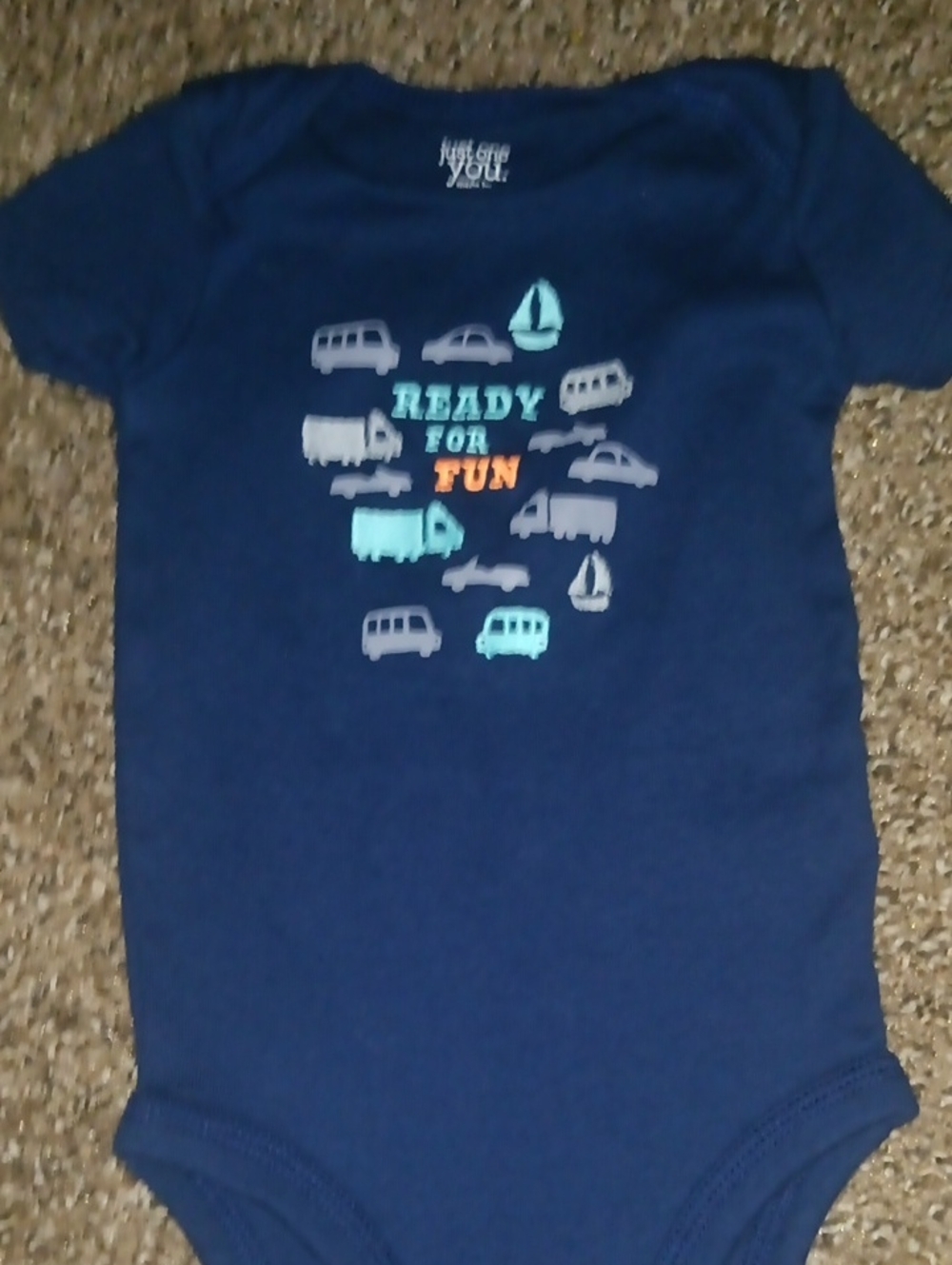 Just One You Navy 'Ready for Fun' Baby Bodysuit-Just One You By Carter's